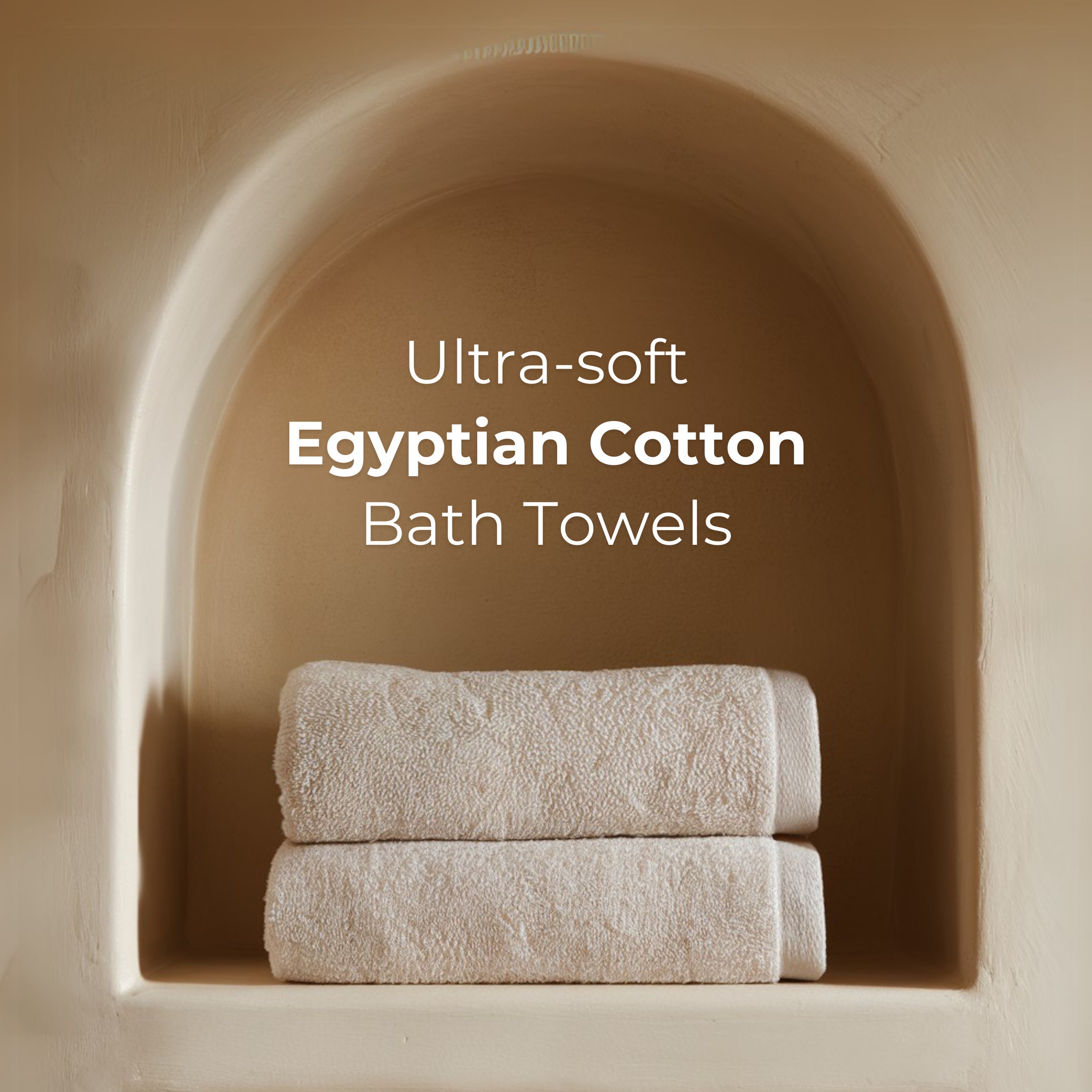 Ultrasoft Egyptisch Katoenen Handdoeken - 2 stuks (70x40cm)